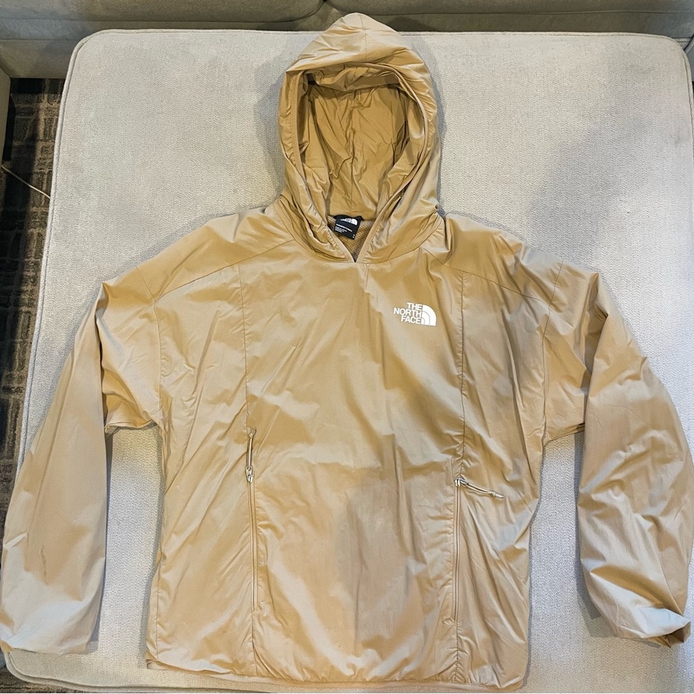 The North Face Camel Color Insulated Hooded Windbreaker